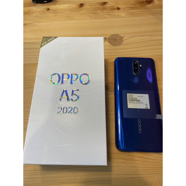 OPPO(オッポ)のOPPO A5 2020 ブルー CPH1943 スマホ/家電/カメラのスマートフォン/携帯電話(スマートフォン本体)の商品写真