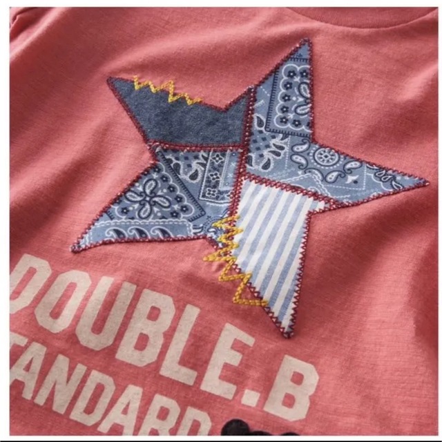 DOUBLE.B(ダブルビー)の★ダブルB★ペイズリーがアクセントになった半袖Ｔシャツ140★日本製★ミキハウス キッズ/ベビー/マタニティのキッズ服男の子用(90cm~)(Tシャツ/カットソー)の商品写真