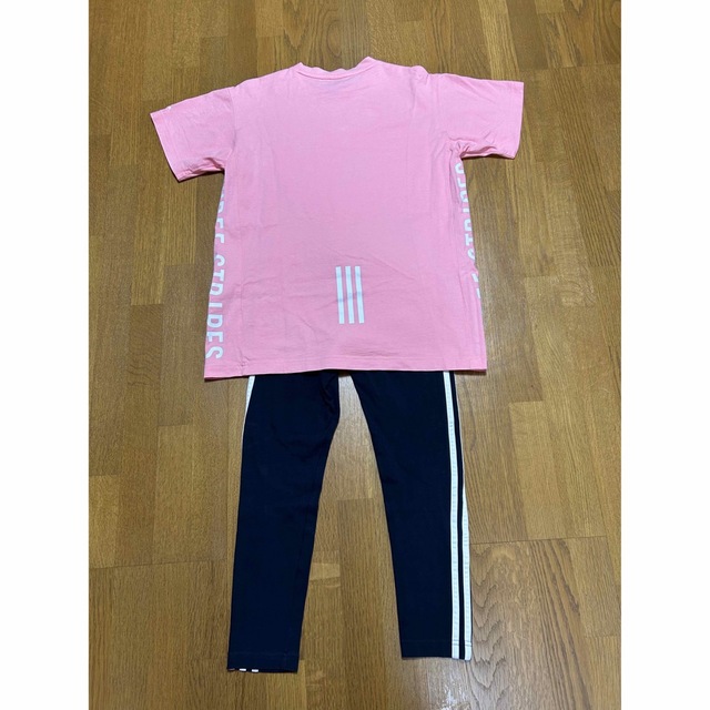 adidas(アディダス)のadidasのトレーニングウェアセット レディースのトップス(Tシャツ(半袖/袖なし))の商品写真