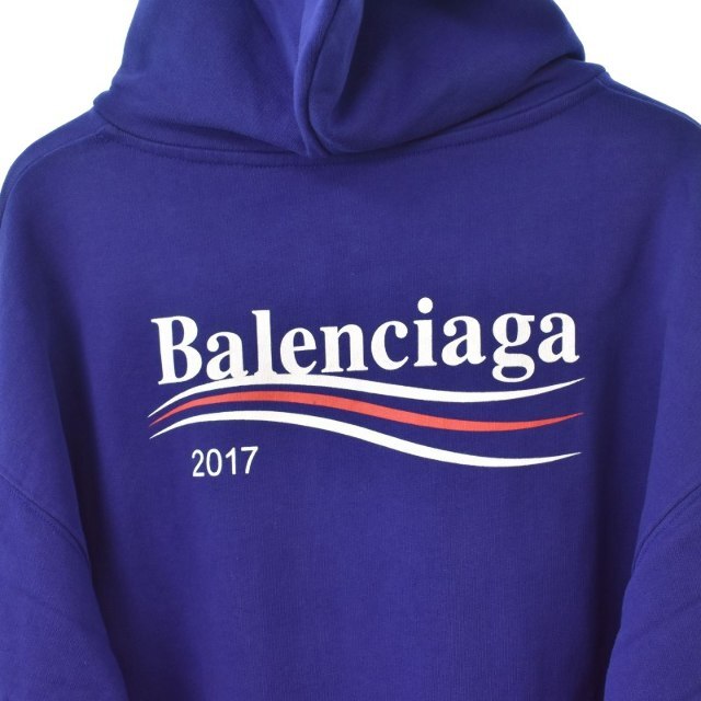 即納セール】 Balenciaga - バレンシアガ ロゴ パーカー メンズ S の