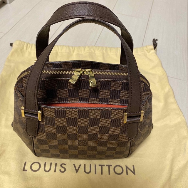 VUITTON  ハンドバック　ダミエ エベヌ ゴールド金具