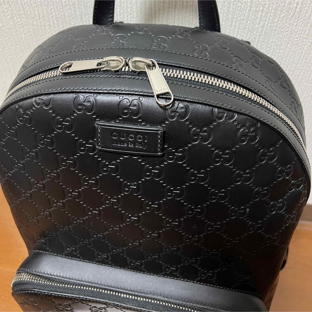 Gucci(グッチ)のGUCCI グッチ GGシマ レザー バックパック リュック バッグ 鞄 メンズのバッグ(バッグパック/リュック)の商品写真