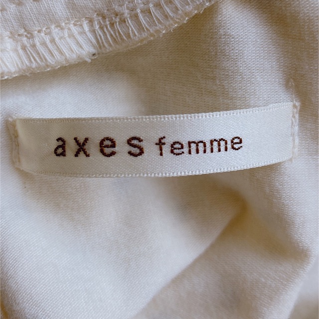 axes femme(アクシーズファム)のaxes femme アクシーズ ノースリ 水玉 フリフリ トップス M レディースのトップス(タンクトップ)の商品写真