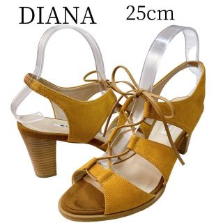 ダイアナ(DIANA)のDiana ダイアナ　スエード　サンダル　レース革紐　編み上げ　25cm 大きい(サンダル)