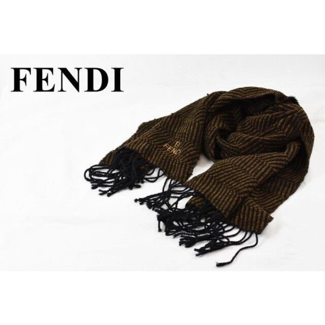 40横AL AX0003 高級 FENDI フェンディ FF ズッカ柄 総柄 ロゴ