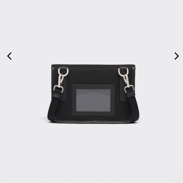 PRADA(プラダ)のPRADA Re-Nylon xサフィアーノレザー スマートフォンケース プラダ メンズのバッグ(ショルダーバッグ)の商品写真