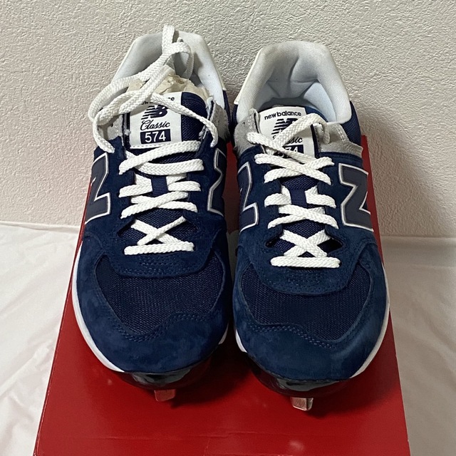 574（New Balance）(ゴーナナヨン)のNew Balance 574 大谷モデル スパイク ネイビー  28cm スポーツ/アウトドアの野球(シューズ)の商品写真