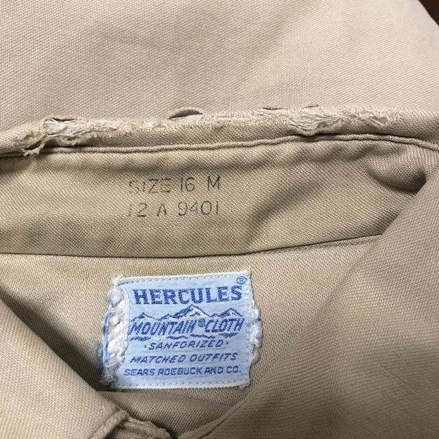 50s HERCULES ヘラクレス mountain cloth ワークシャツ メンズのトップス(シャツ)の商品写真