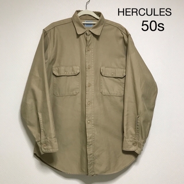 50s HERCULES ヘラクレス mountain cloth ワークシャツ