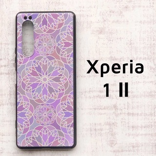 Xperia 1 Ⅱ ピンク スピログラフ ソフトケース カバー(モバイルケース/カバー)
