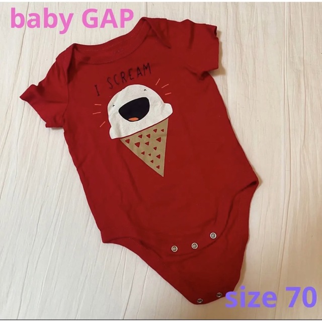 babyGAP(ベビーギャップ)のbaby GAP   Tシャツ　ロンパース　 size 70 キッズ/ベビー/マタニティのベビー服(~85cm)(ロンパース)の商品写真