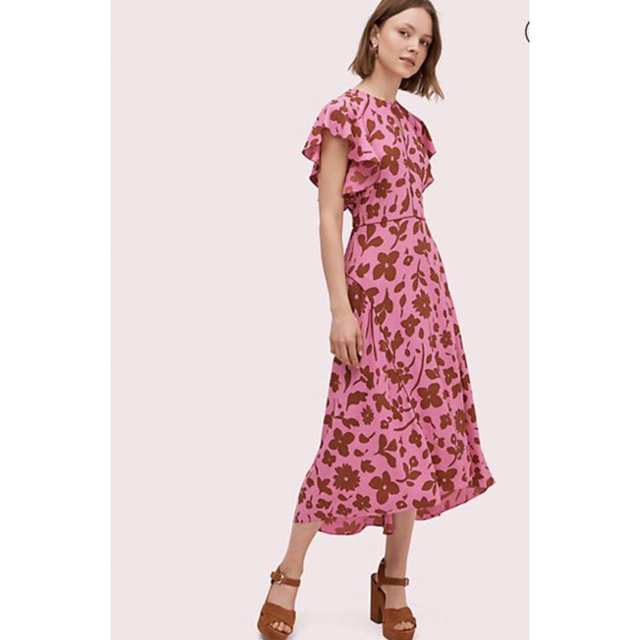 kate spade new york - ケイトスペード フラワープリント ロング