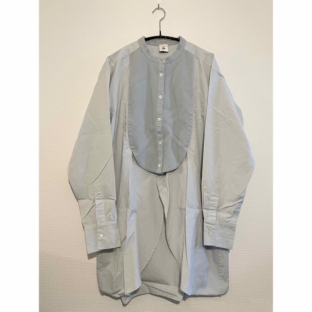 6 ROKU DRESS SHIRT プルオーバーシャツカラーブルーサックス