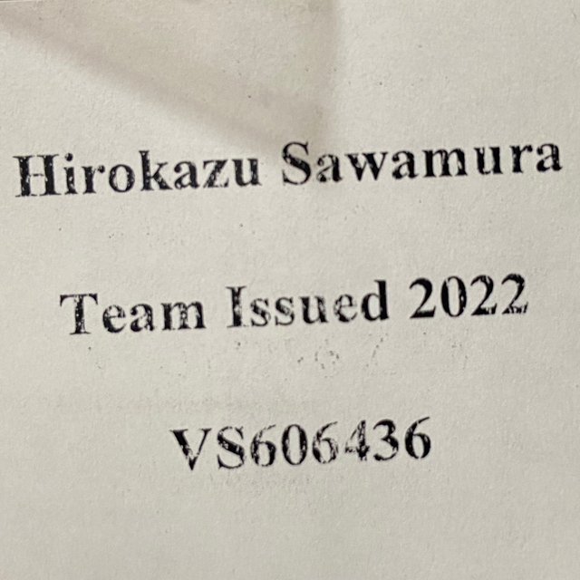 MLB(メジャーリーグベースボール)のレア 千葉ロッテマリーンズ 沢村拓一 2021年 ロッカー タグ スポーツ/アウトドアの野球(記念品/関連グッズ)の商品写真