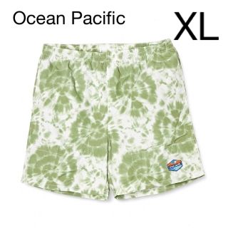 オーシャンパシフィック(OCEAN PACIFIC)のOP タイダイ柄グリーン　XL メンズ　サーフパンツ　ショートパンツ(水着)