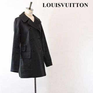 《美品》 LOUISVUITTON ルイヴィトン　ラムレザー　コート　ビジュー