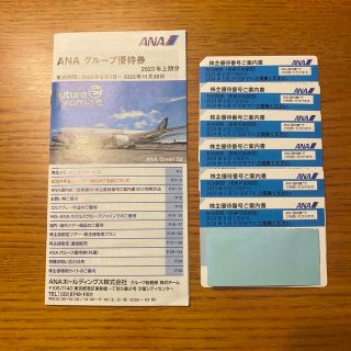 エーエヌエー(ゼンニッポンクウユ)(ANA(全日本空輸))のANA 株主優待券　6枚 冊子 １冊(その他)