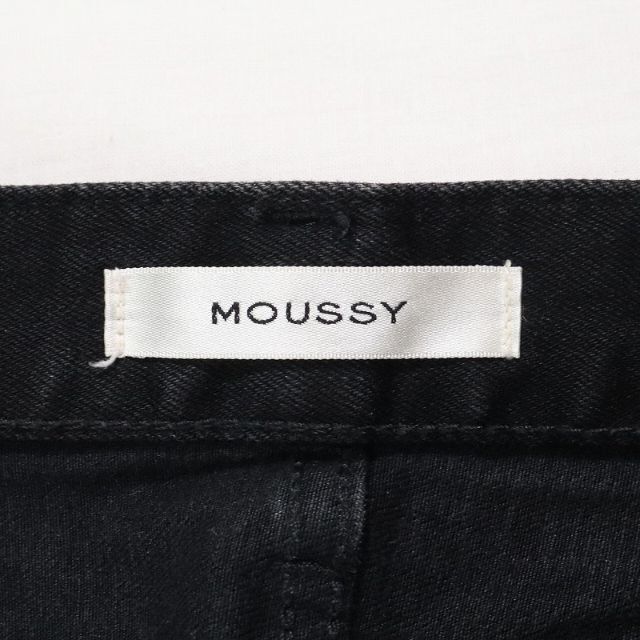 moussy(マウジー)のマウジー ハイウエストブラックリバーススキニージーンズ ブラック サイズ23 レディースのパンツ(デニム/ジーンズ)の商品写真