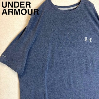アンダーアーマー(UNDER ARMOUR)のヴィンテージ　アンダーアーマー　ワンポイントロゴ　Tシャツ　古着　黒　LG(Tシャツ/カットソー(半袖/袖なし))