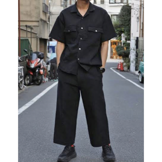 Porter Classic 刺し子 WIDE PANTS ブラック  XL