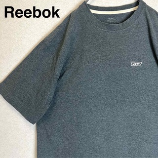 リーボック(Reebok)のReebok リーボック  半袖　肉厚Tシャツ 刺繍 ワンポイントロゴ 黒　XL(Tシャツ/カットソー(半袖/袖なし))