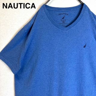 ノーティカ(NAUTICA)のNAUTICA ノーティカ 古着 シンプル 半袖 Tシャツ ワンポイント刺繍ロゴ(Tシャツ/カットソー(半袖/袖なし))