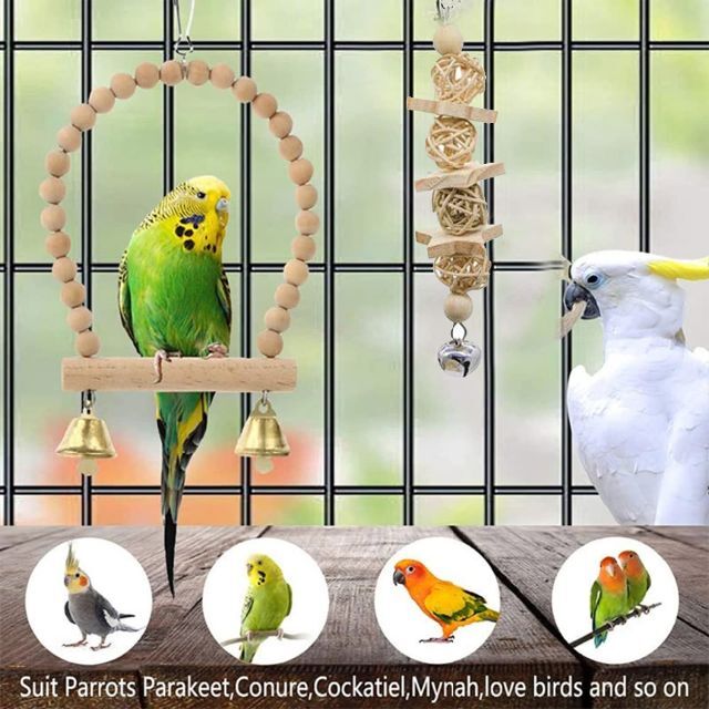 階段 リス、ステップ台.はしご、木製おもちゃ、✨デグー鳥かご用、モモンガ、インコ 階段 ケージ取り付けはしご、木製おもちゃ、鳥かご用✨モモンガ、インコ、ステップ台