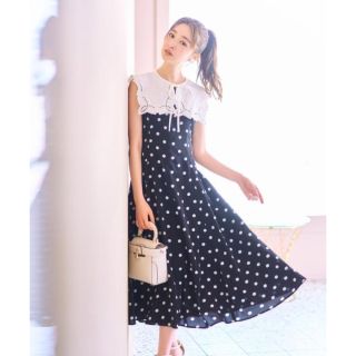 今期新品♡ウィルセレクション♡アンゴラ混レースフレアワンピ♡白