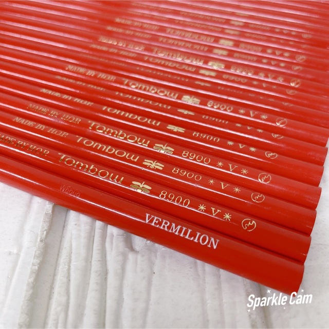 トンボ鉛筆(トンボエンピツ)の未使用品 トンボ鉛筆 赤鉛筆（朱色）8900-V 20本 エンタメ/ホビーのアート用品(色鉛筆)の商品写真