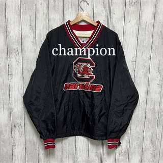 チャンピオン(Champion)の美品！champion プルオーバーナイロンジャケット！Vジャン！ (ナイロンジャケット)