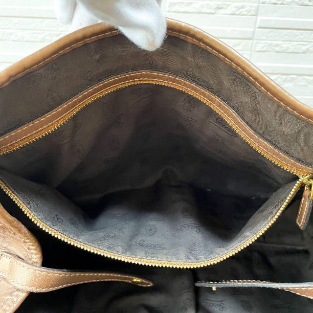 Gucci - グッチ シマレザー GG インターロッキング ショルダー ハンド