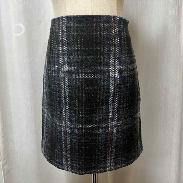 RESEXXY(リゼクシー)のリゼクシー　ニット　チェック　スカート レディースのスカート(ひざ丈スカート)の商品写真
