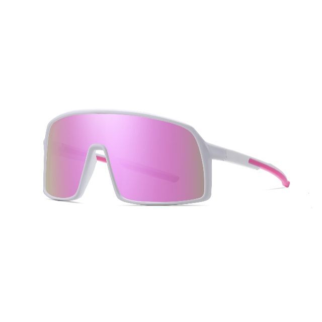 【色: ピンク】FEISEDY スポーツサングラス 超軽量紫外線カット UV40