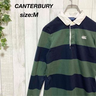 カンタベリー(CANTERBURY)のCANTERBURY カンタベリー ワンピース ラガーシャツ ボーダーM(ひざ丈ワンピース)