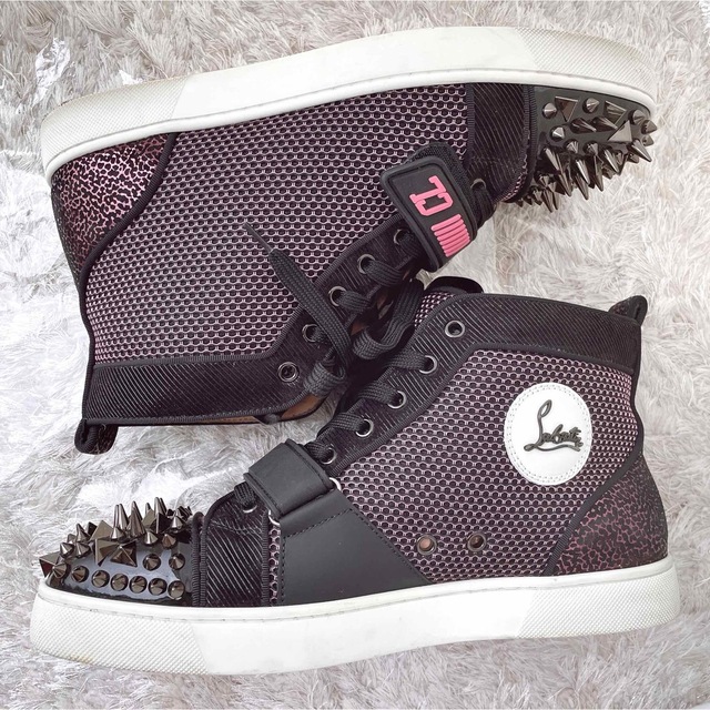 Christian Louboutin(クリスチャンルブタン)のクリスチャンルブタン　スタッズ　ルイス　ハイカット　スニーカー　極美品 メンズの靴/シューズ(スニーカー)の商品写真