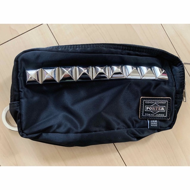 完売 PORTER×JAM HOME MADE スタッズポーチ-