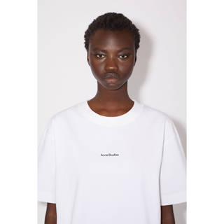 アクネストゥディオズ(Acne Studios)のロゴTシャツ オプティックホワイト(Tシャツ(半袖/袖なし))