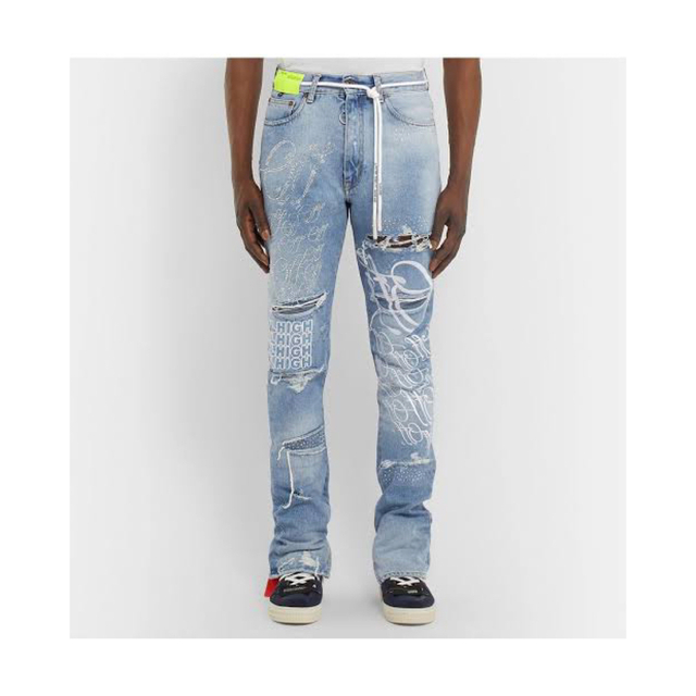 off-white ev bravado Crystal Denim Jeansの通販 by キョウ's shop ...
