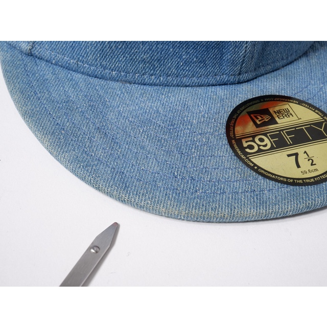 SUPREMEシュプリーム 2012SS New Era Box Logo  Capニューエラボックスロゴデニムキャップ【７1/2(59.6cm)】【MHWA70103】