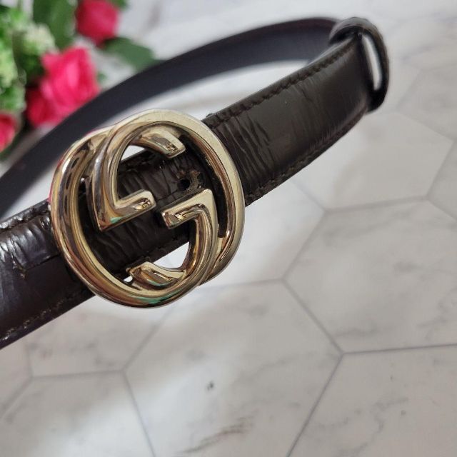 Gucci - GUCCI シルバー GCロゴ ベルト パンツ スカート ワンピースに