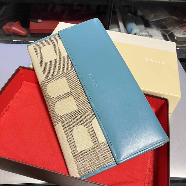 BALLY・バリー☆チェーン付き/カードケース付ウォレット 財布-