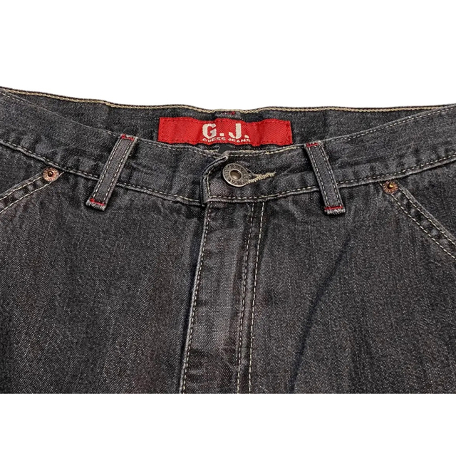 GUESS - 90s GUESS JEANS ゲス バギー ブラック デニム カーゴ