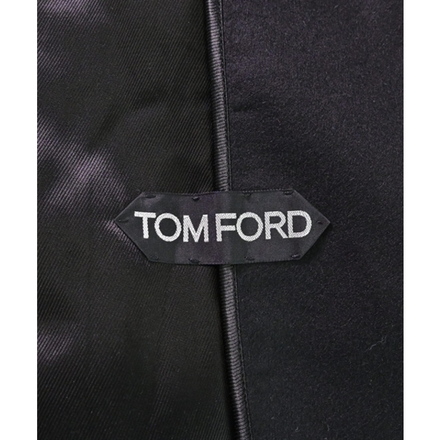 TOM FORD(トムフォード)のTOM FORD トムフォード ピーコート 50(XL位) 黒 【古着】【中古】 メンズのジャケット/アウター(ピーコート)の商品写真