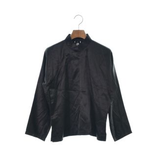 BLACK コムデギャルソン 19AW カットオフ 総柄 ロングジャケット黒XS