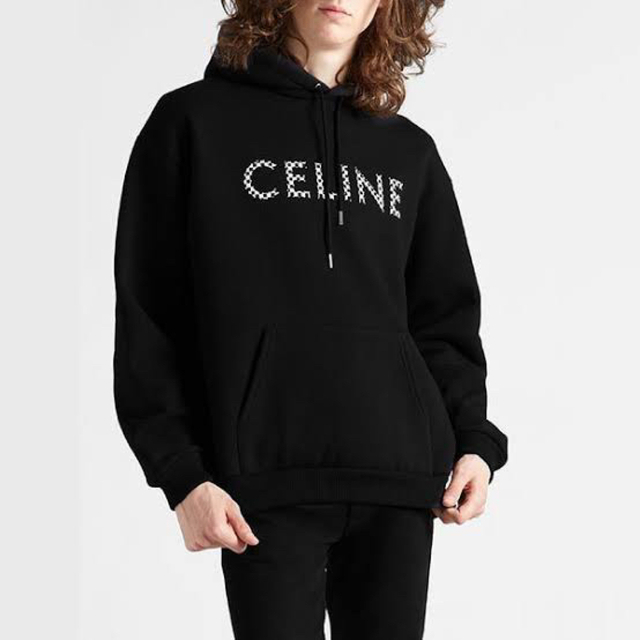 トップスCELINE スタッズ パーカー