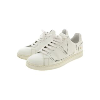 ヴァレンティノ(VALENTINO)のVALENTINO ヴァレンティノ スニーカー EU40(25cm位) 白 【古着】【中古】(スニーカー)