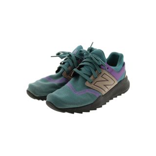 ニューバランス(New Balance)のNew Balance スニーカー 25.5cm 青緑系x紫xベージュ系 【古着】【中古】(スニーカー)