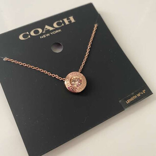 コーチ(COACH)の新品☆COACH(コーチ) メタル ローズゴールド ネックレス(ネックレス)
