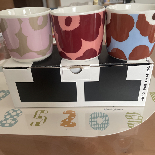 marimekko(マリメッコ)の新品　ラテマグセット インテリア/住まい/日用品のキッチン/食器(グラス/カップ)の商品写真