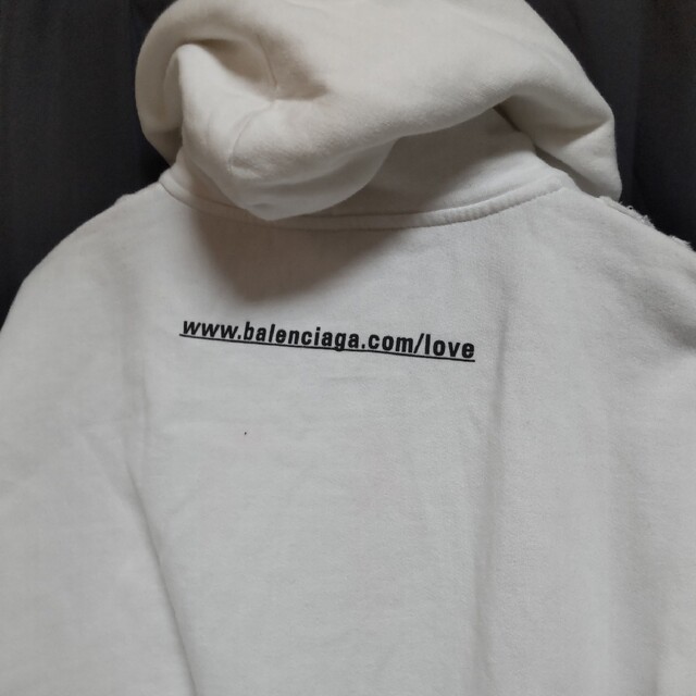 色移り有り BALENCIAGA 21SS バレンタイン限定 I LOVE U パーカー